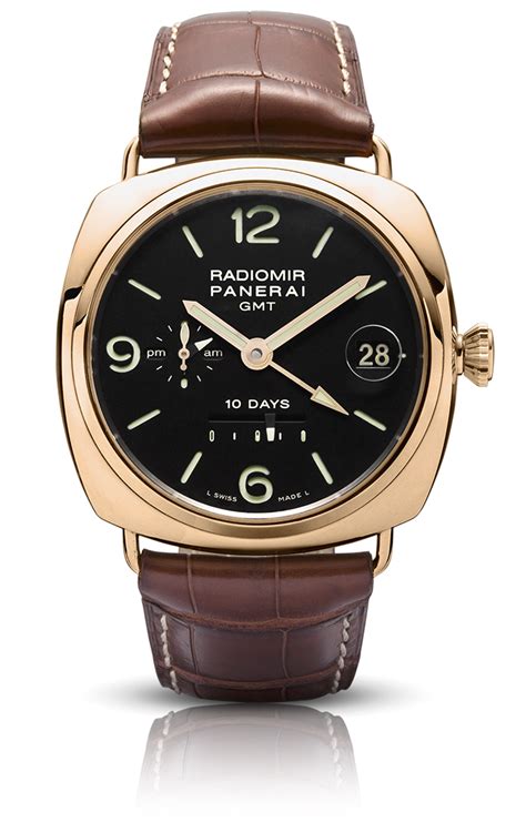 panerai radiomir pink gold|Panerai Radiomir 10 Day GMT 18kt Pink Gold Men's Watch .